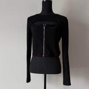 Elodie Black Crew Neck Sweater